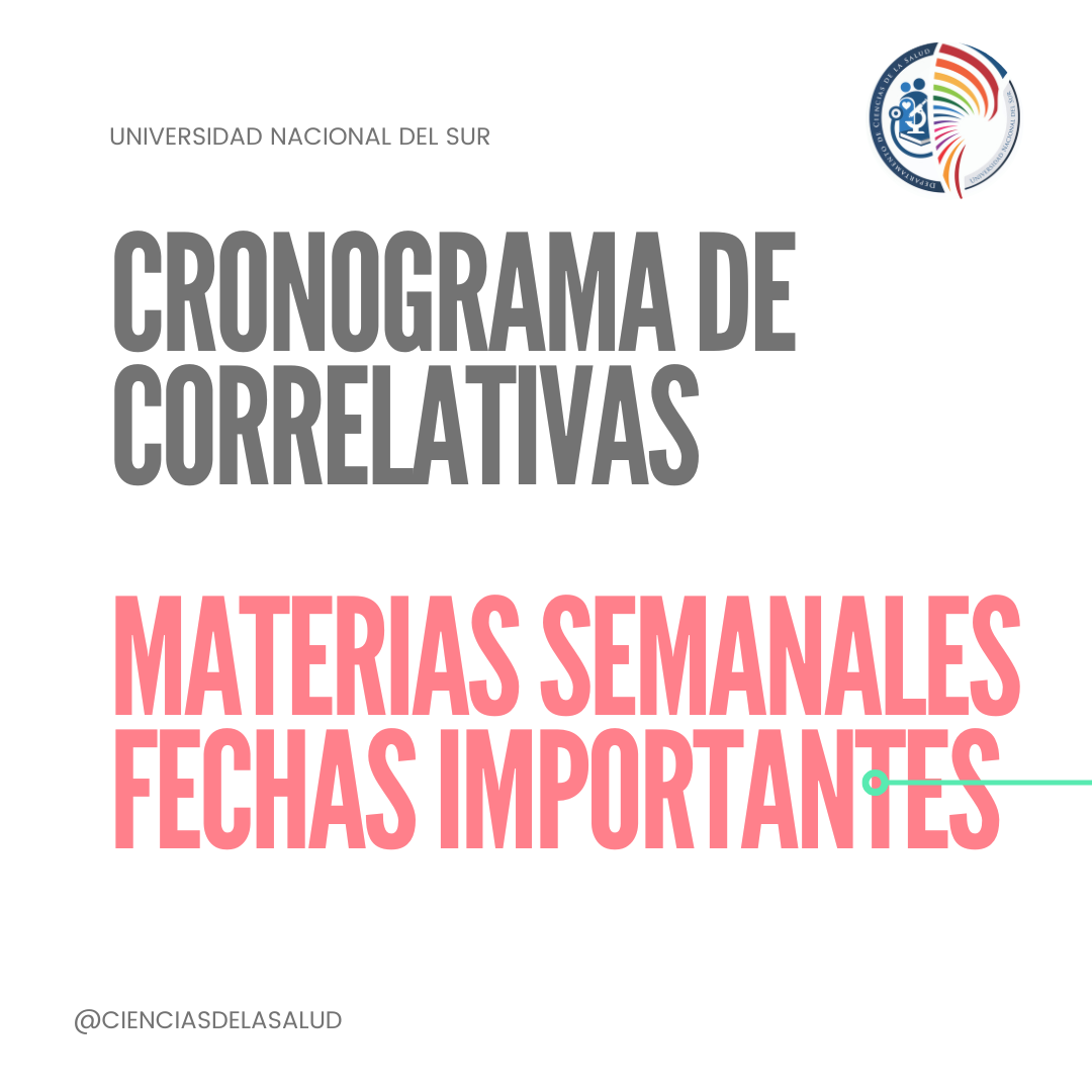 Cronograma de Correlativas